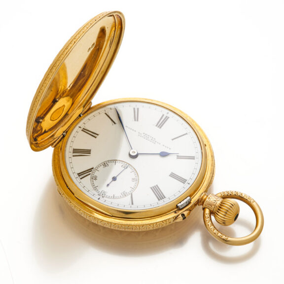 English gold fully engraved quality lever watch Circa 1889 English gold fully engraved quality lever watch Circa 1889