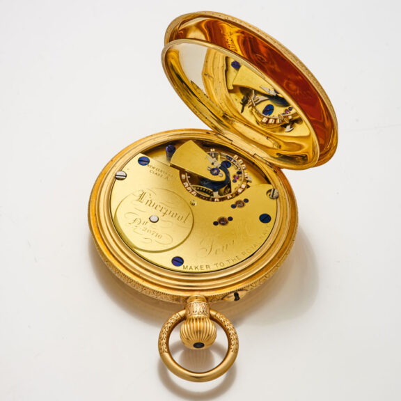 English gold fully engraved quality lever watch Circa 1889 English gold fully engraved quality lever watch Circa 1889