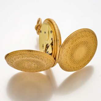 English gold fully engraved quality lever watch Circa 1889