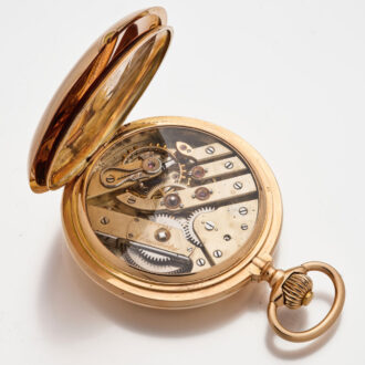 Heavy Swiss chronometer watch in a full hunter case Circa 1900
