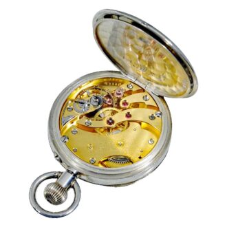 Swiss silver open cased deck watch Circa 1955