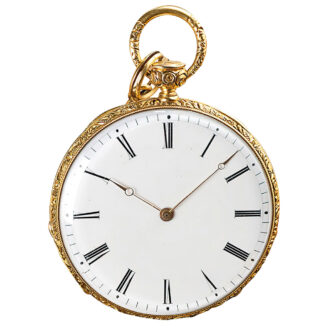 Swiss rare quarter repeating 18k gold pocket watch Circa 1830