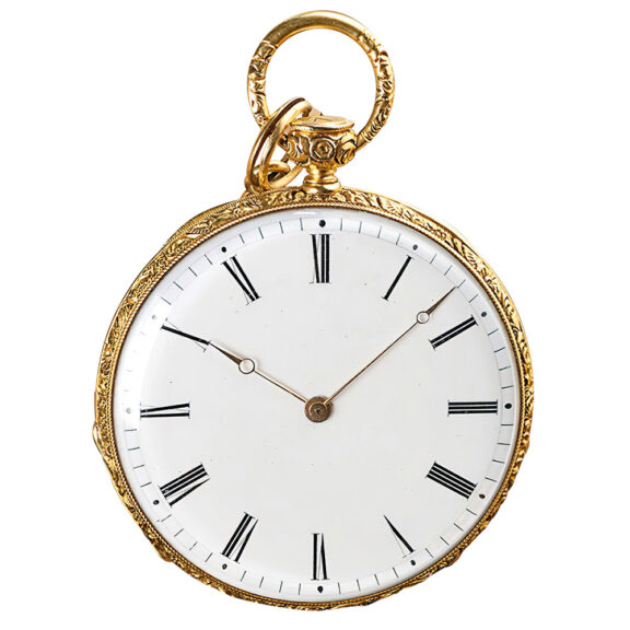 Swiss rare quarter repeating 18k gold pocket watch Circa 1830