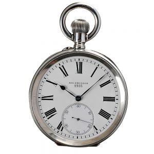 Swiss silver rare observation deck chronometer Circa 1907