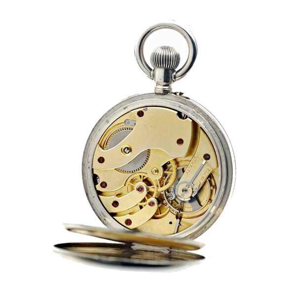 Swiss silver rare observation deck chronometer Circa 1907 Swiss silver rare observation deck chronometer Circa 1907