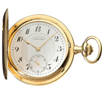 Fine gold German Glashütte hunting cased watch Circa 1930