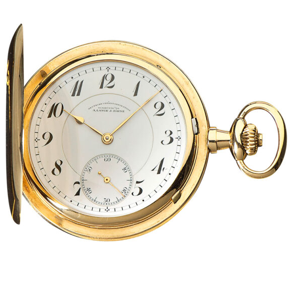 Fine gold German Glashütte hunting cased watch Circa 1930