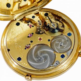 German gold Glashütte with jumping seconds Circa 1872