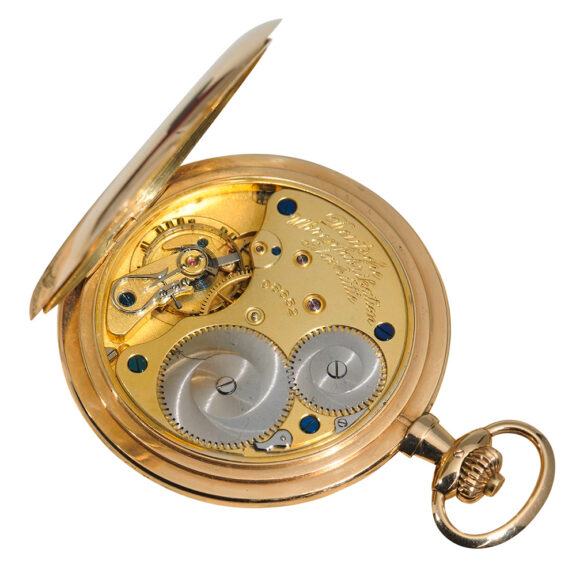 Fine gold German Glashütte hunting cased watch Circa 1930 Fine gold German Glashütte hunting cased watch Circa 1930