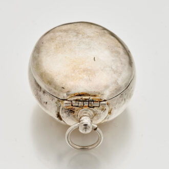 Rare silver oval puritan pre-hairspring verge watch Circa 1635