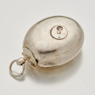Rare silver oval puritan pre-hairspring verge watch Circa 1635