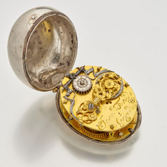 Rare silver oval puritan pre-hairspring verge watch Circa 1635 Rare silver oval puritan pre-hairspring verge watch Circa 1635