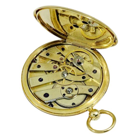 Swiss charming ensemble of a lady's pendant watch Circa 1830 Swiss charming ensemble of a lady's pendant watch Circa 1830