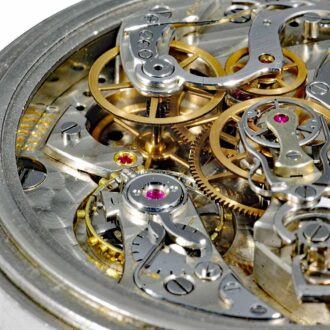 Swiss steel sports time-keeping chronometer Circa 1956