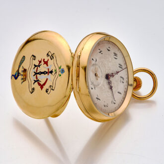 Rare Swiss/English 18k gold quarter repeating watch Circa 1900