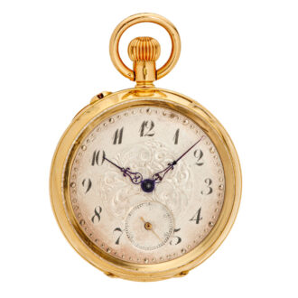 Rare Swiss/English 18k gold quarter repeating watch Circa 1900