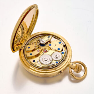 Rare Swiss/English 18k gold quarter repeating watch Circa 1900