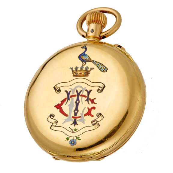 Rare Swiss/English 18k gold quarter repeating watch Circa 1900 Rare Swiss/English 18k gold quarter repeating watch Circa 1900