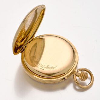 Rare Swiss/English 18k gold quarter repeating watch Circa 1900