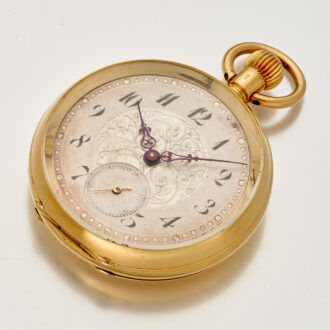 Rare Swiss/English 18k gold quarter repeating watch Circa 1900