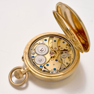 Rare Swiss/English 18k gold quarter repeating watch Circa 1900
