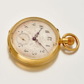 Rare Swiss/English 18k gold quarter repeating watch Circa 1900