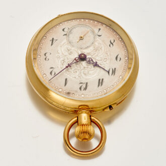 Rare Swiss/English 18k gold quarter repeating watch Circa 1900