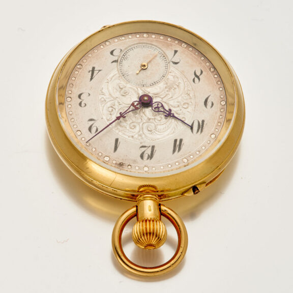 Rare Swiss/English 18k gold quarter repeating watch Circa 1900 Rare Swiss/English 18k gold quarter repeating watch Circa 1900