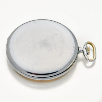 Dutch nickel-chrome keyless lever pocket watch Circa 1930