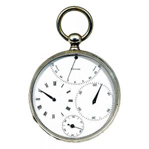 Swiss silver pocket watch with temperature indicator Circa 1870
