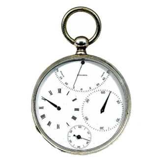 Swiss silver pocket watch with temperature indicator Circa 1870