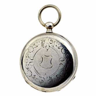 Swiss silver pocket watch with temperature indicator Circa 1870