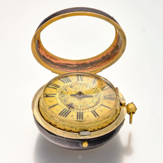 Splendid Swiss single-handed oignon watch with alarm Circa 1680 Splendid Swiss single-handed oignon watch with alarm Circa 1680