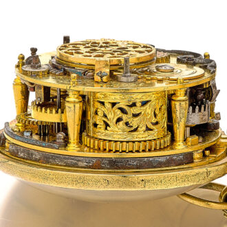 Splendid Swiss single-handed oignon watch with alarm Circa 1680 Splendid Swiss single-handed oignon watch with alarm Circa 1680