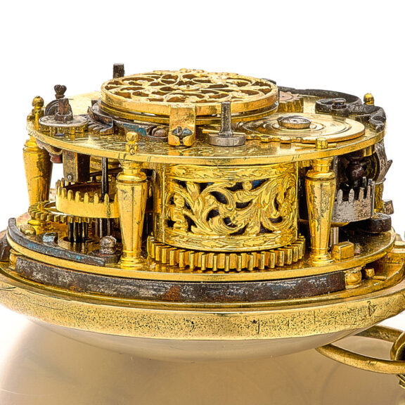Splendid Swiss single-handed oignon watch with alarm Circa 1680 Splendid Swiss single-handed oignon watch with alarm Circa 1680