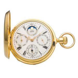 Swiss gold calendar watch by Patek Philippe Circa 1872-1874