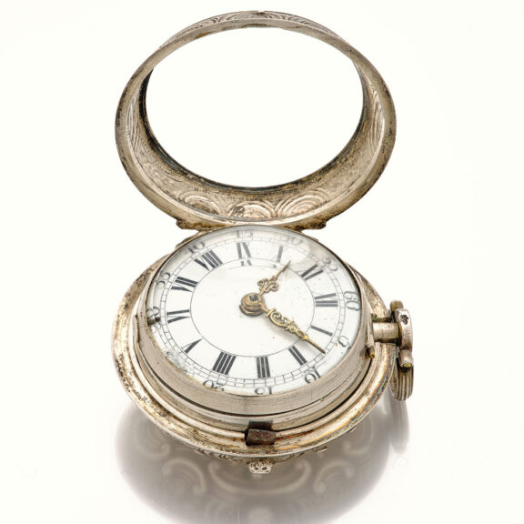 Fine Dutch silver repoussé verge pocket watch Circa 1765 Fine Dutch silver repoussé verge pocket watch Circa 1765
