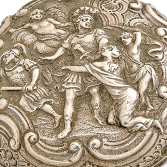 Fine Dutch silver repoussé verge pocket watch Circa 1765