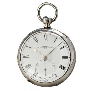 English silver precision open faced pocket watch Circa 1851