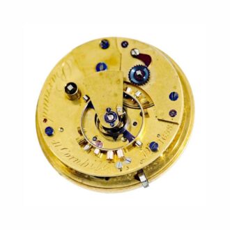 English silver precision open faced pocket watch Circa 1851