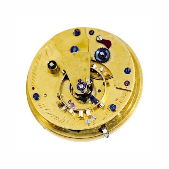 English silver precision open faced pocket watch Circa 1851 English silver precision open faced pocket watch Circa 1851