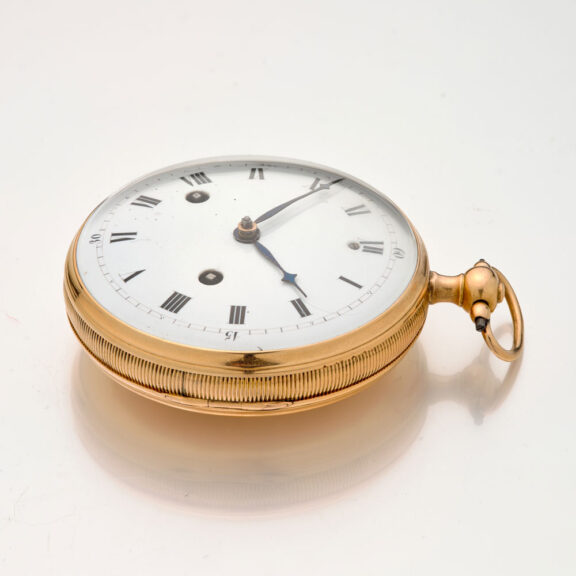 Heavy French hour and half hour repeating clockwatch Circa 1830 Heavy French hour and half hour repeating clockwatch Circa 1830