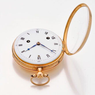 Heavy French hour and half hour repeating clockwatch Circa 1830