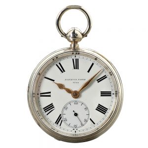 French heavy silver pocket chronometer Circa 1879