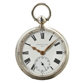 French heavy silver pocket chronometer Circa 1879