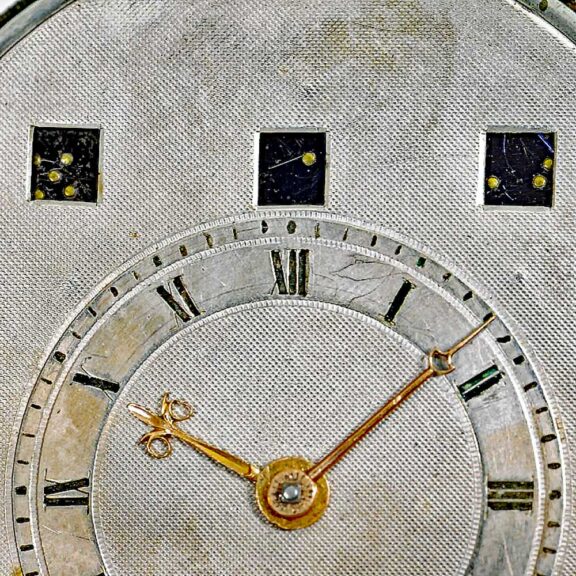 English verge pocket watch with rotating automaton Circa 1800 English verge pocket watch with rotating automaton Circa 1800