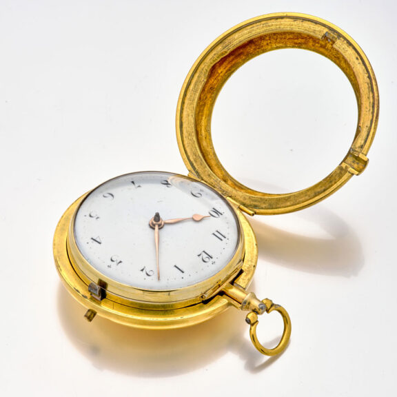 English silver-gilt pair-cased verge pocket watch Circa 1805 English silver-gilt pair-cased verge pocket watch Circa 1805