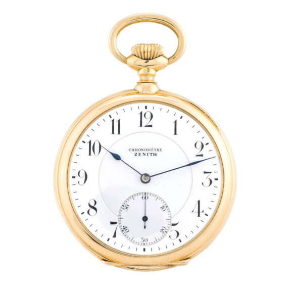 Fine and rare 18 carat yellow gold keyless pocket chronometer with spring detent escapement Circa 1910Fine and rare 18 carat yellow gold keyless pocket chronometer with spring detent escapement Circa 1910