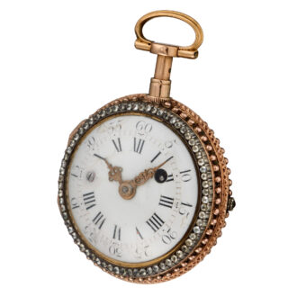 A Swiss gold repeating verge with gold chatelaine Circa 1770