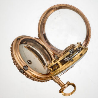 A Swiss gold repeating verge with gold chatelaine Circa 1770